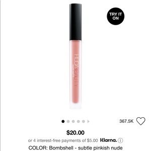 Huda beauty liquid matte lip color